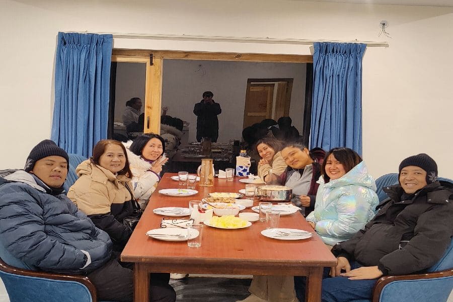 premium room with mountain view in pangong lake